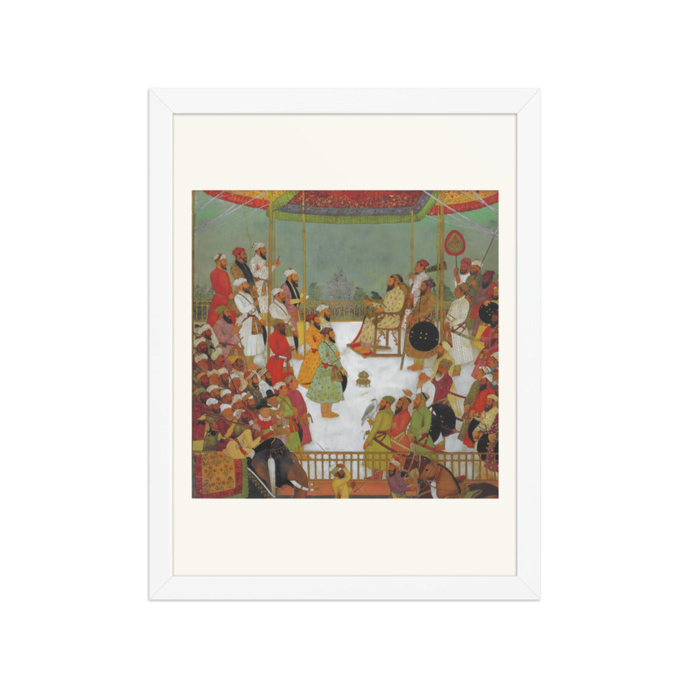 Sa'dullah Khan Holds Court — Restored Mughal Wall Art — view 6