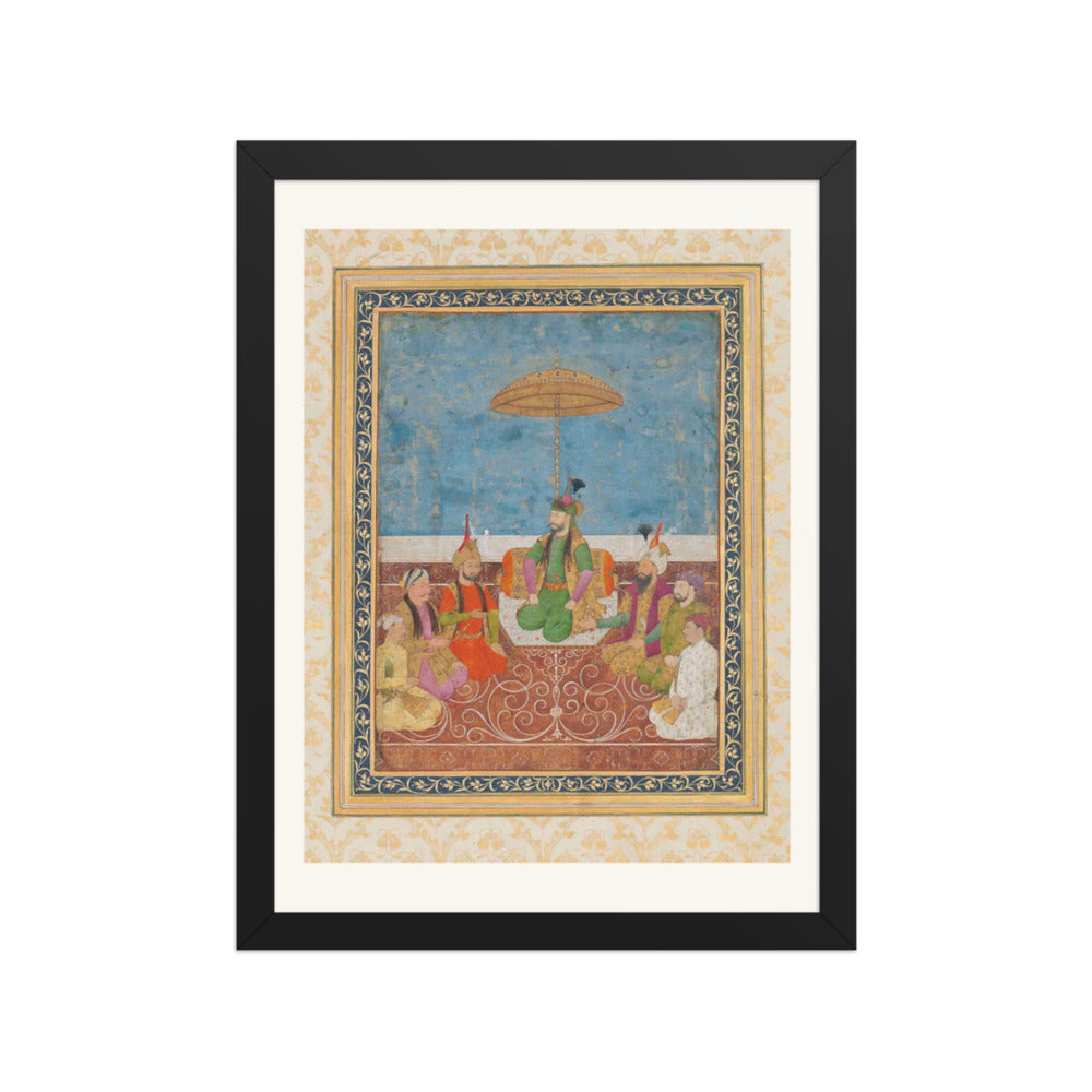 Shah Ismail Safavi and Six of His Descendants | Restored Persian Miniature — view 2