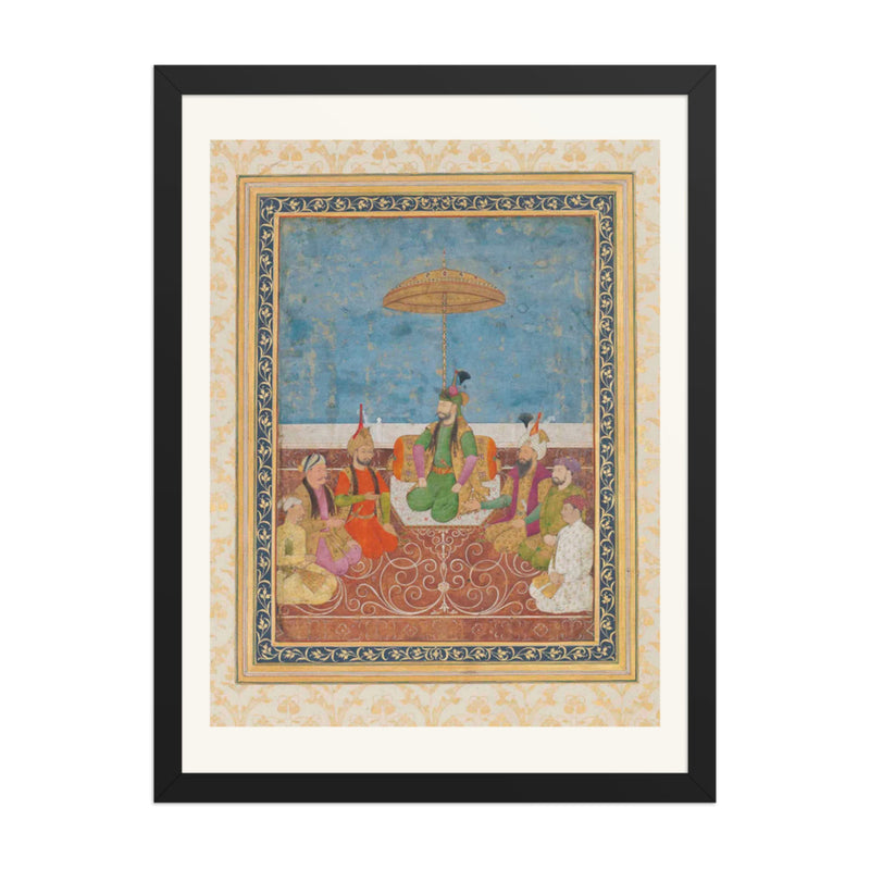 Shah Ismail Safavi and Six of His Descendants | Restored Persian Miniature