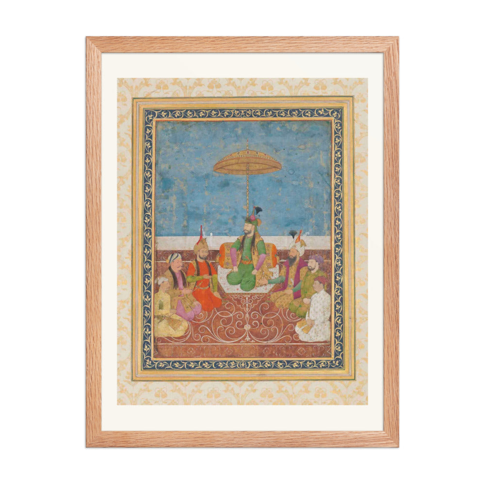 Shah Ismail Safavi and Six of His Descendants | Restored Persian Miniature — view 3