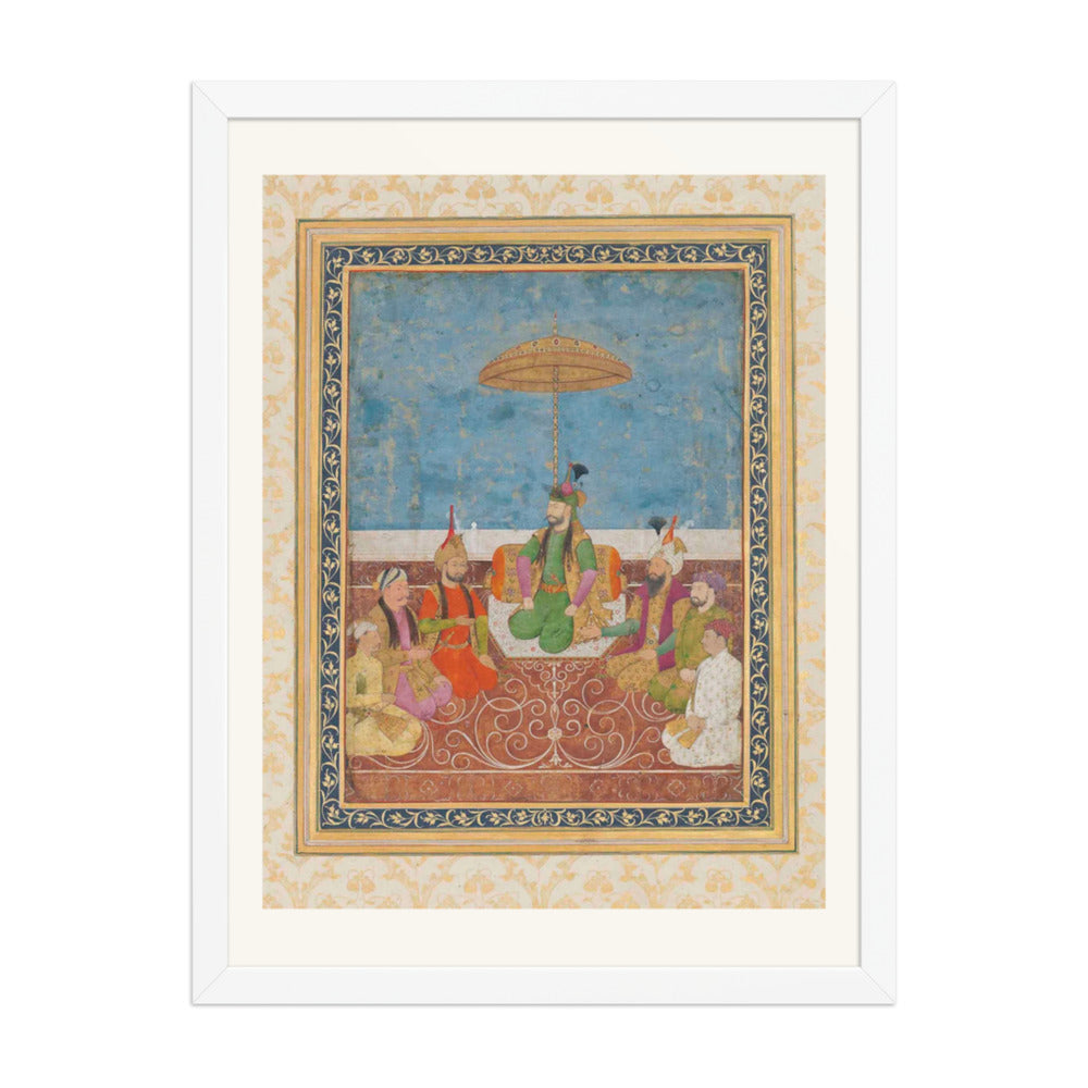 Shah Ismail Safavi and Six of His Descendants | Restored Persian Miniature — view 5