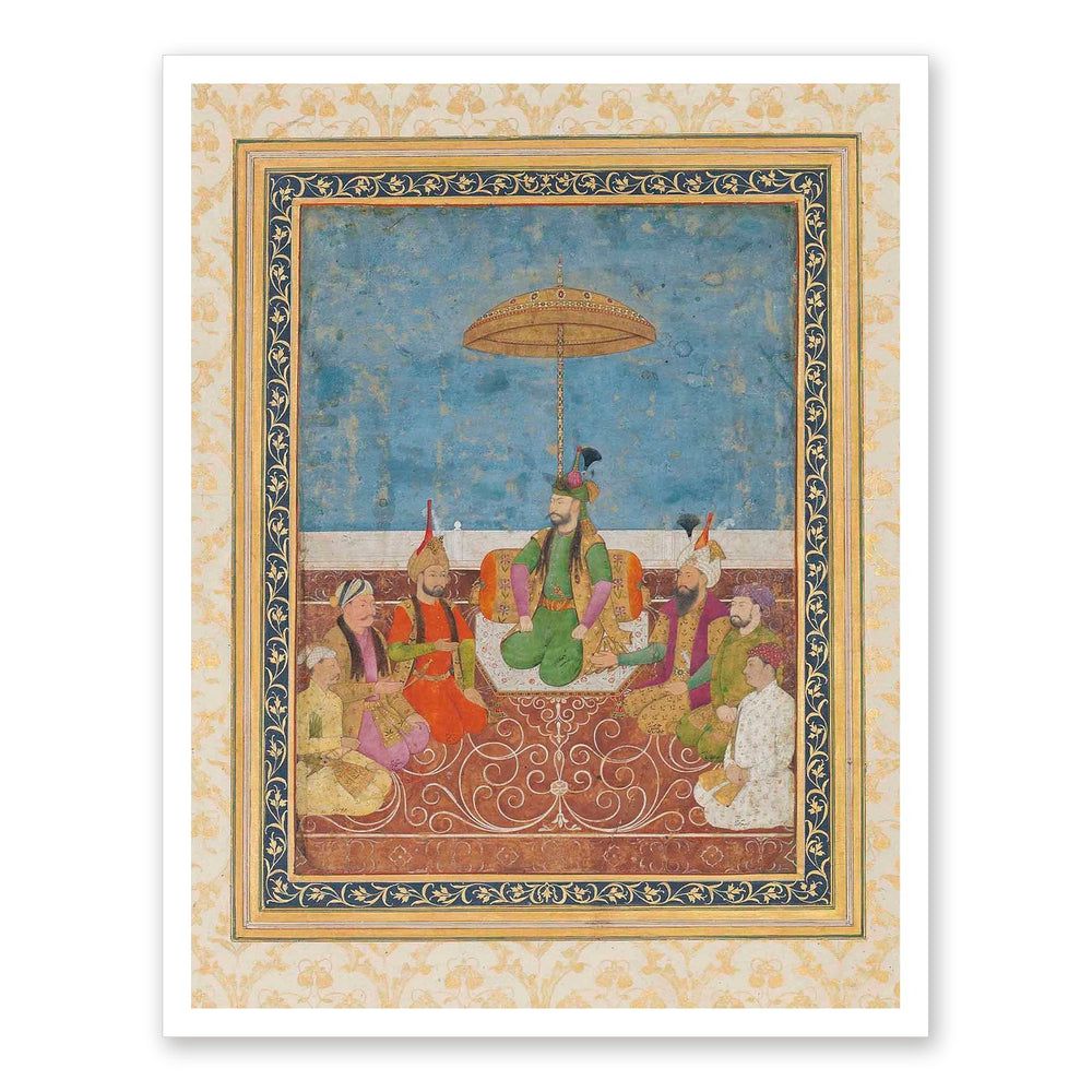 Shah Ismail Safavi and Six of His Descendants | Restored Persian Miniature — view 7