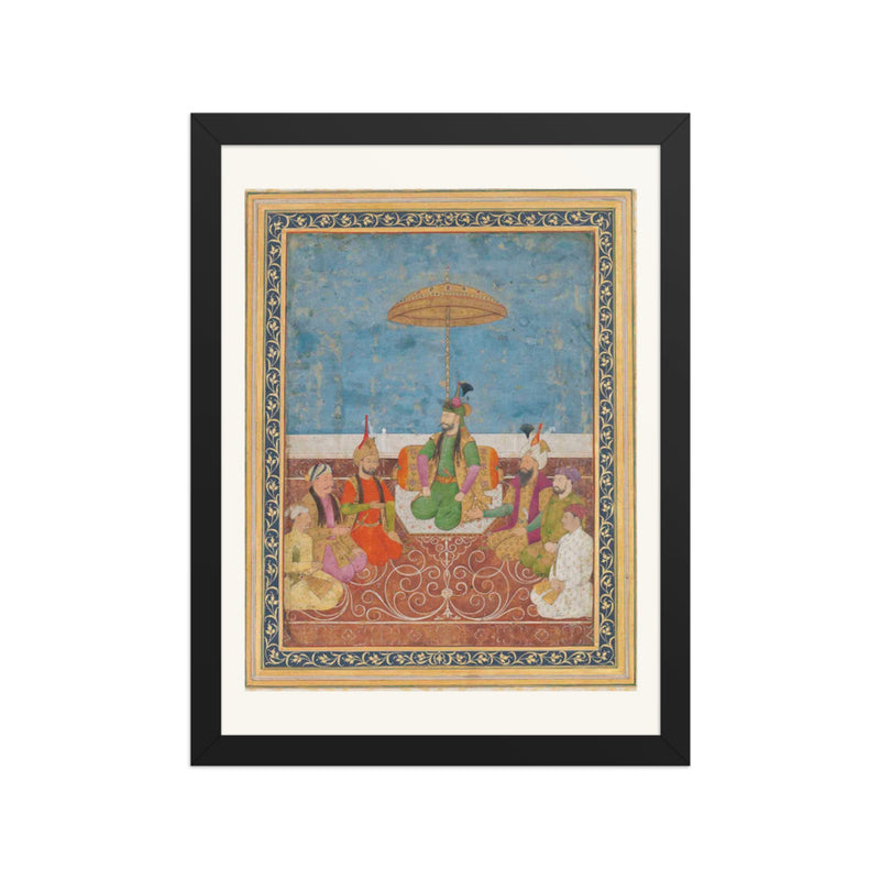 Shah Ismail Safavi and Six of His Descendants | Restored Persian Miniature