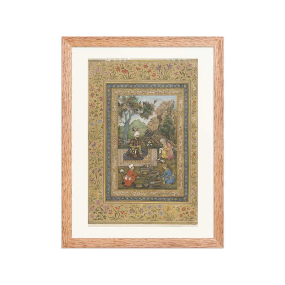Shah Tahmasp I in the Mountains | Restored Persian Miniature — view 4