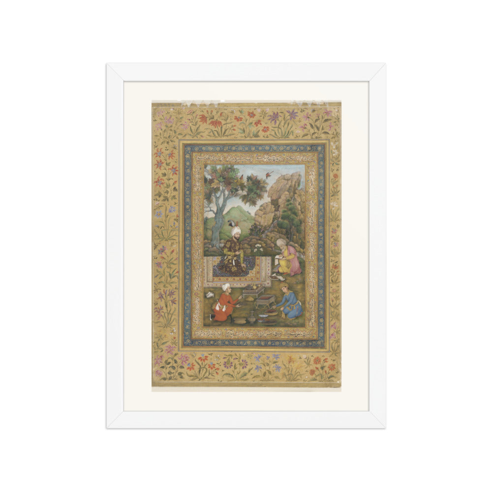 Shah Tahmasp I in the Mountains | Restored Persian Miniature — view 6