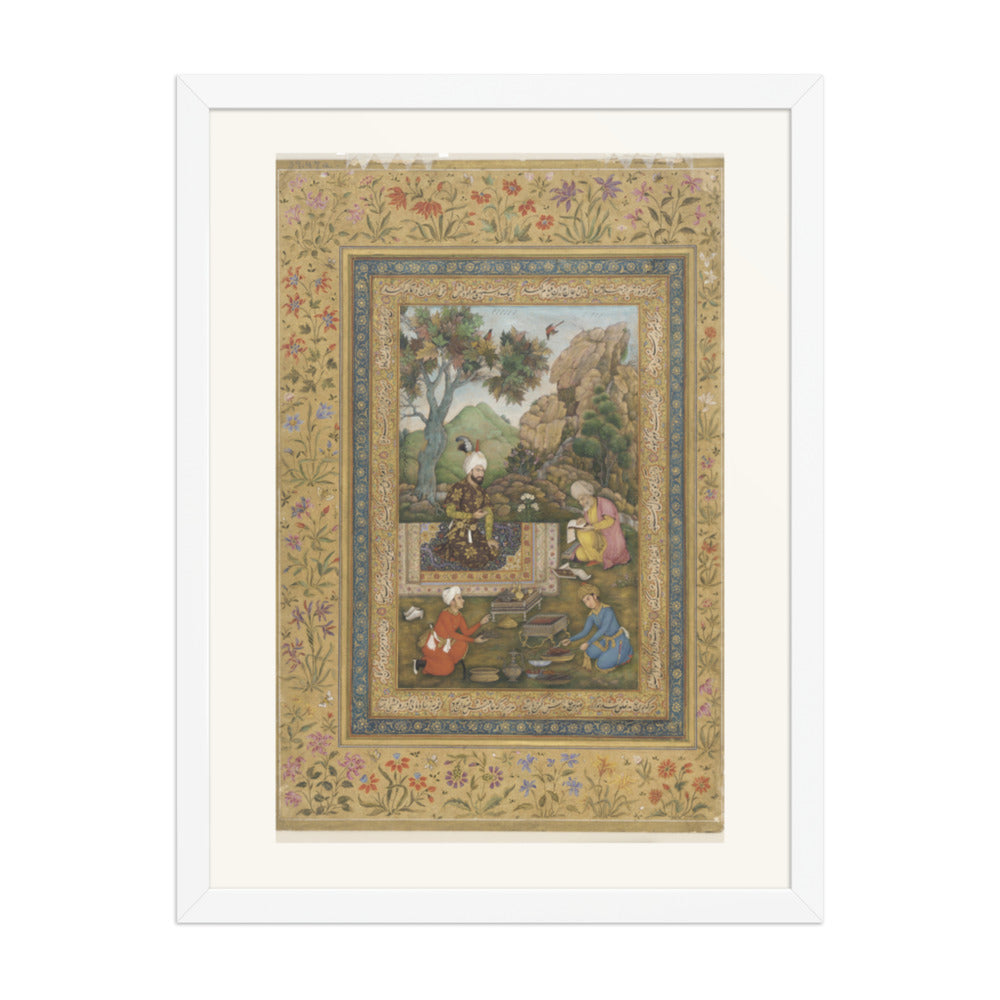 Shah Tahmasp I in the Mountains | Restored Persian Miniature — view 5