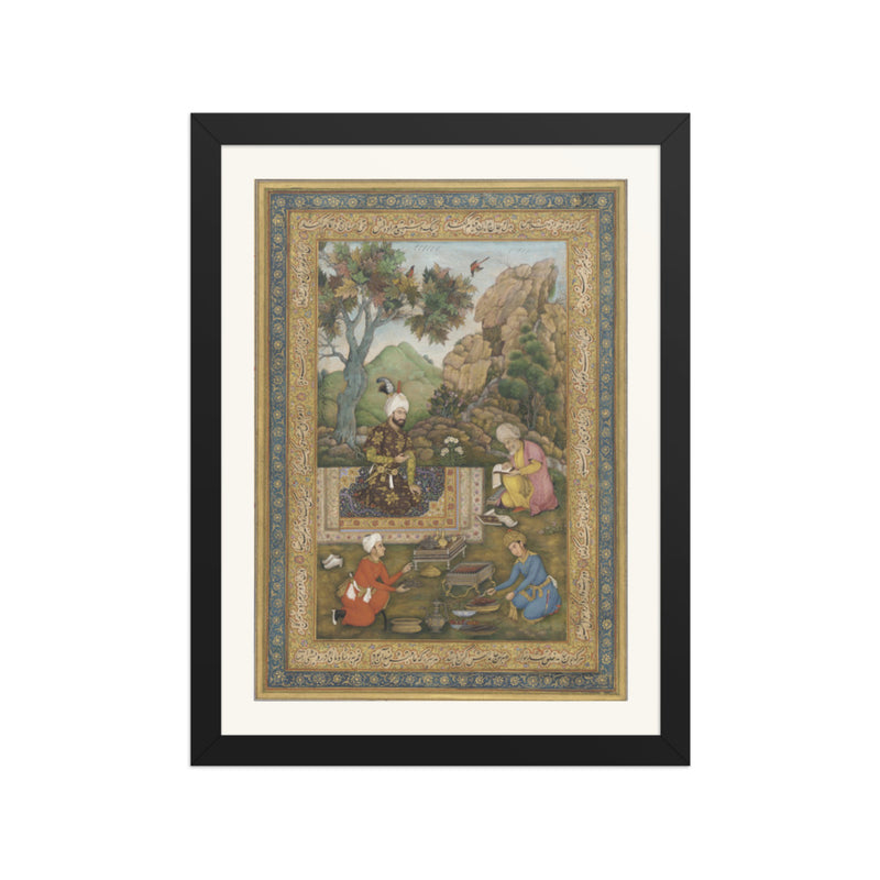 Shah Tahmasp I in the Mountains | Restored Persian Miniature