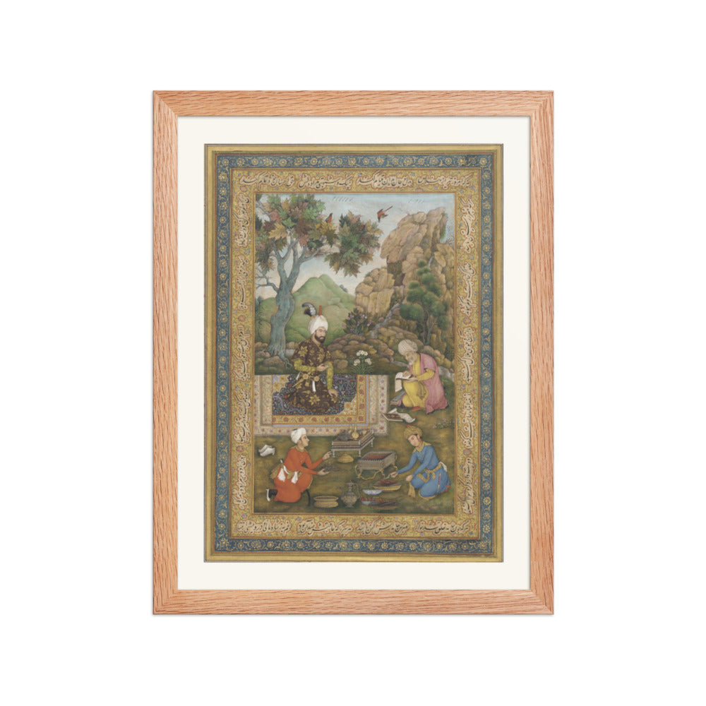 Shah Tahmasp I in the Mountains | Restored Persian Miniature — view 2