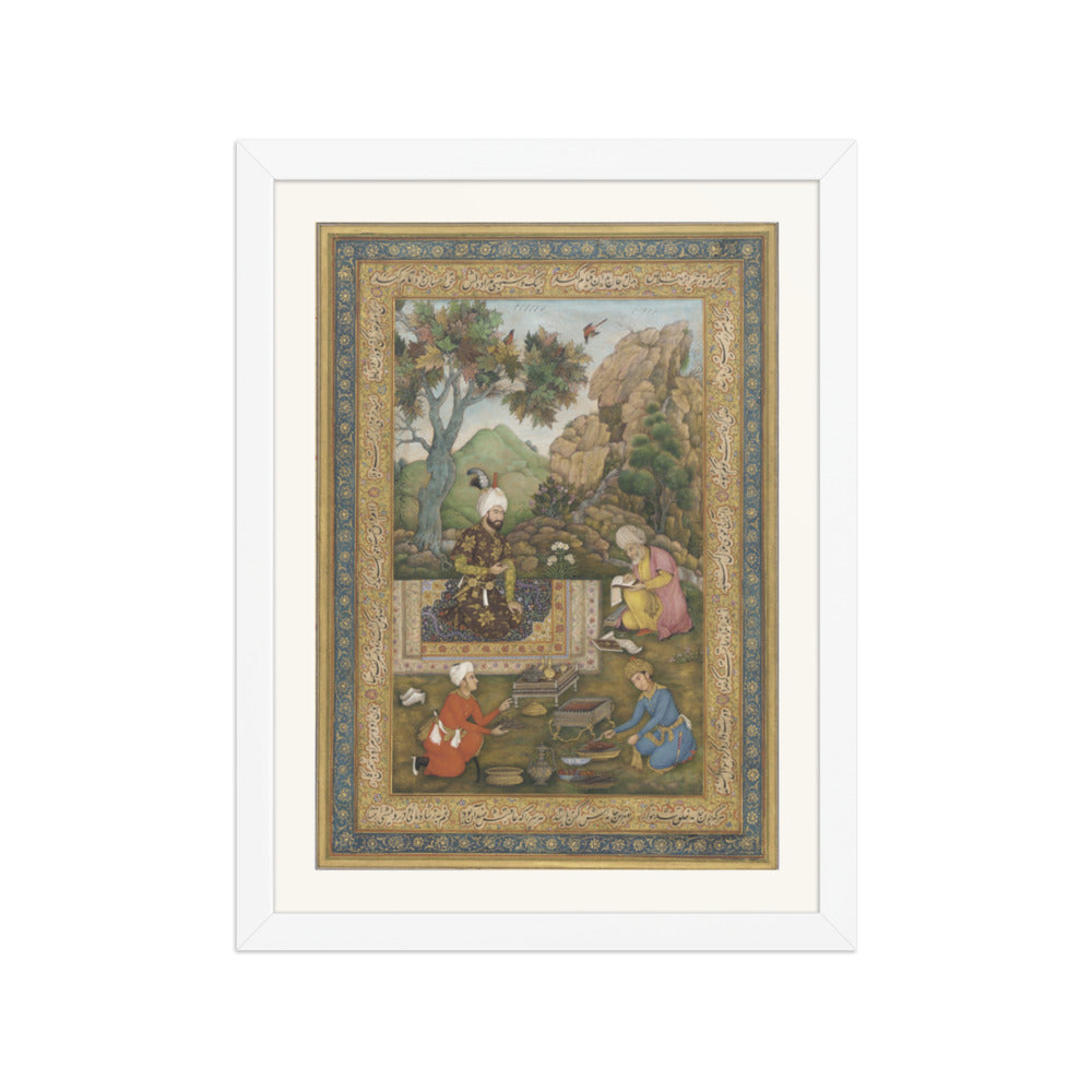 Shah Tahmasp I in the Mountains | Restored Persian Miniature — view 3