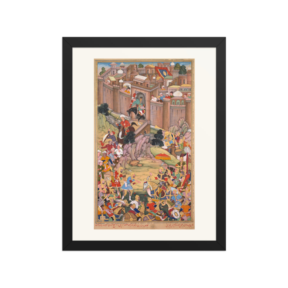 The Siege of Arbela by Sur Das Gujarati | Restored Mughal Wall Art — view 2