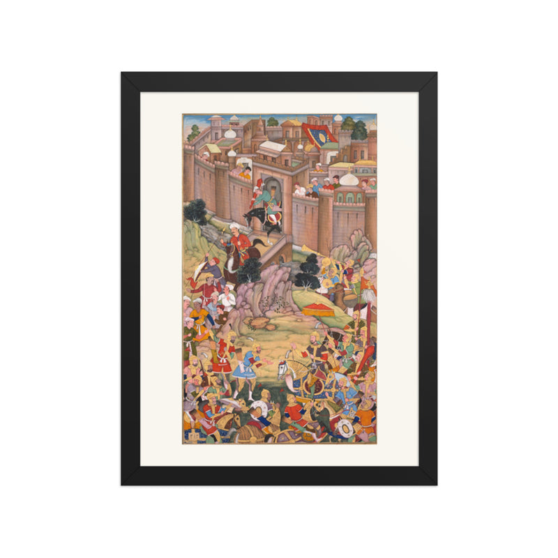 The Siege of Arbela by Sur Das Gujarati | Restored Mughal Wall Art