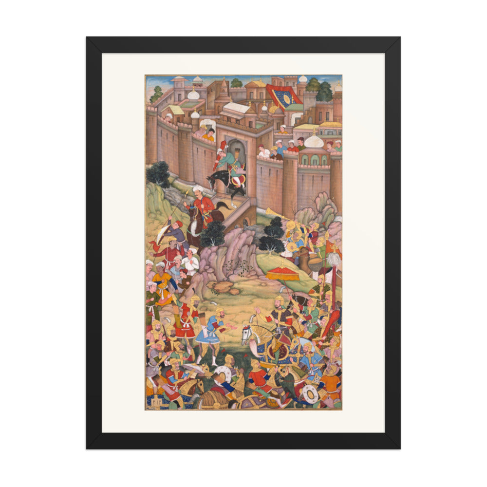 The Siege of Arbela by Sur Das Gujarati | Restored Mughal Wall Art — view 4