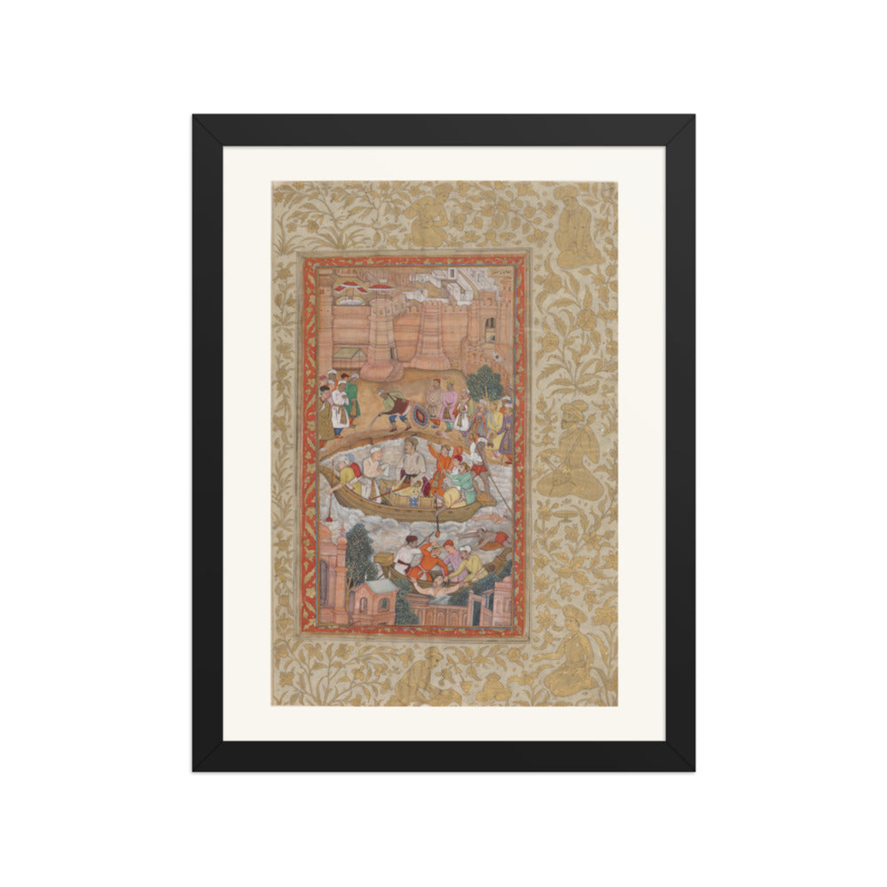 The Punishment of Khwaja Mu'azzam | Restored Mughal Wall Art — view 2