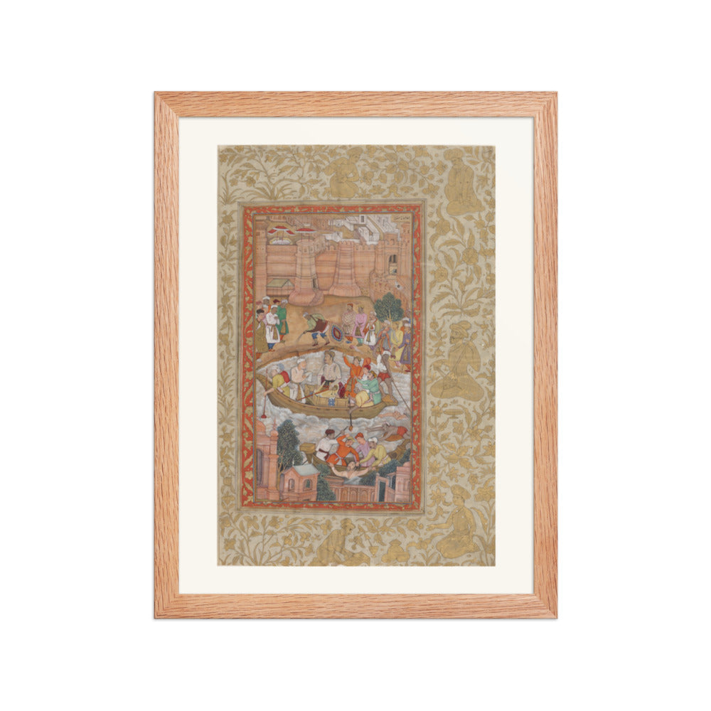 The Punishment of Khwaja Mu'azzam | Restored Mughal Wall Art — view 4