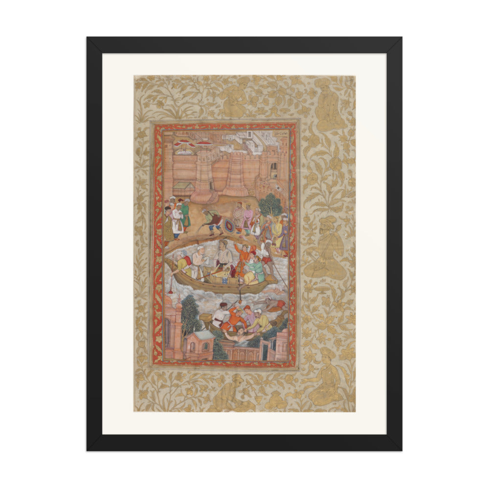 The Punishment of Khwaja Mu'azzam | Restored Mughal Wall Art — view 1
