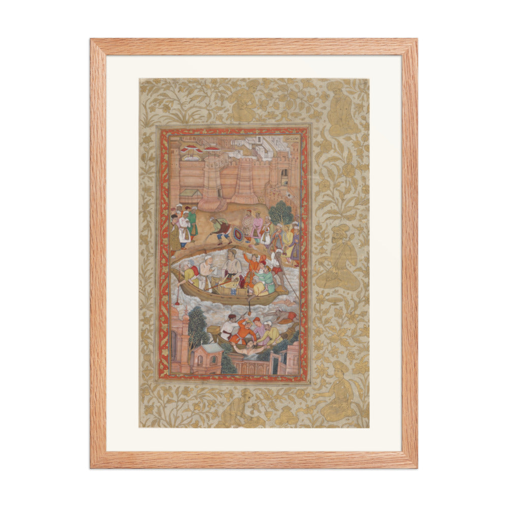 The Punishment of Khwaja Mu'azzam | Restored Mughal Wall Art — view 3