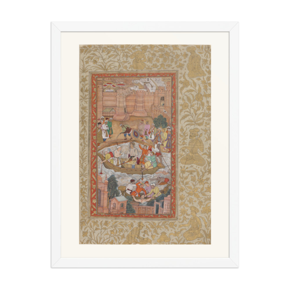 The Punishment of Khwaja Mu'azzam | Restored Mughal Wall Art — view 5