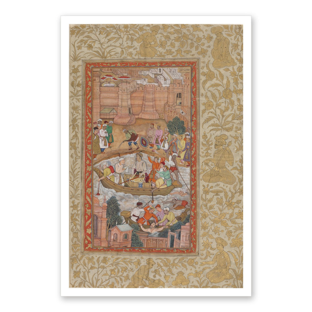 The Punishment of Khwaja Mu'azzam | Restored Mughal Wall Art — view 7