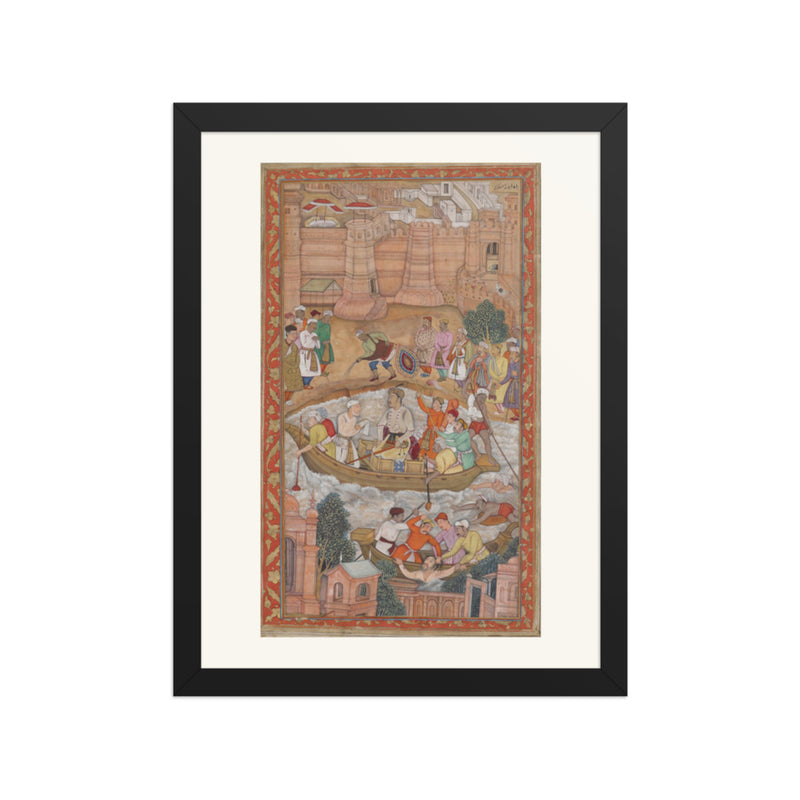 The Punishment of Khwaja Mu'azzam | Restored Mughal Wall Art