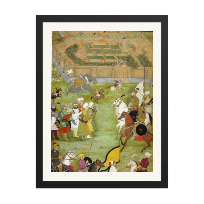 Garden Encampment — Restored Mughal Wall Art