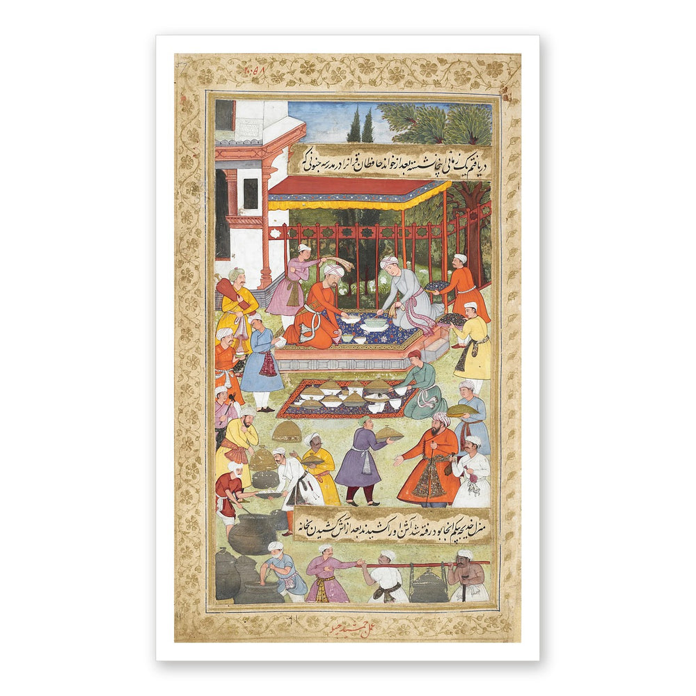 Palace Celebration — Restored Mughal Wall Art — view 7