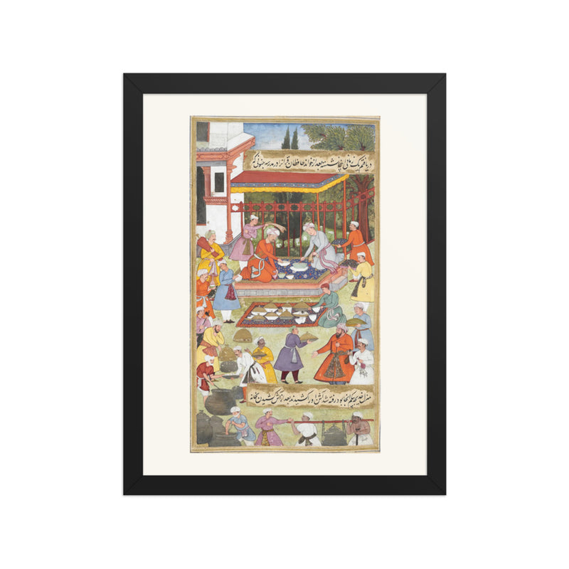 Palace Celebration — Restored Mughal Wall Art