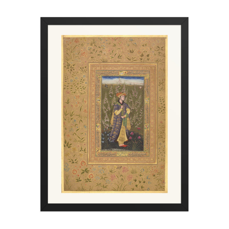 Portrait of a Lady, c. 1615 | Restored Mughal Wall Art