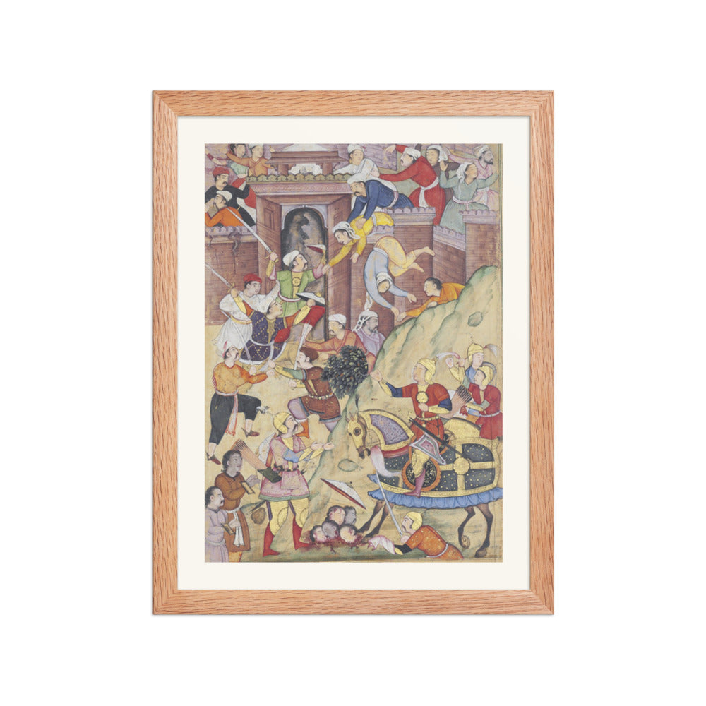 Timur's Army Attacks the Fortress of Herat | Restored Mughal Wall Art — view 4