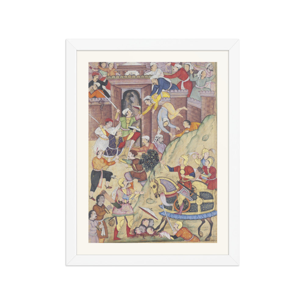 Timur's Army Attacks the Fortress of Herat | Restored Mughal Wall Art — view 6