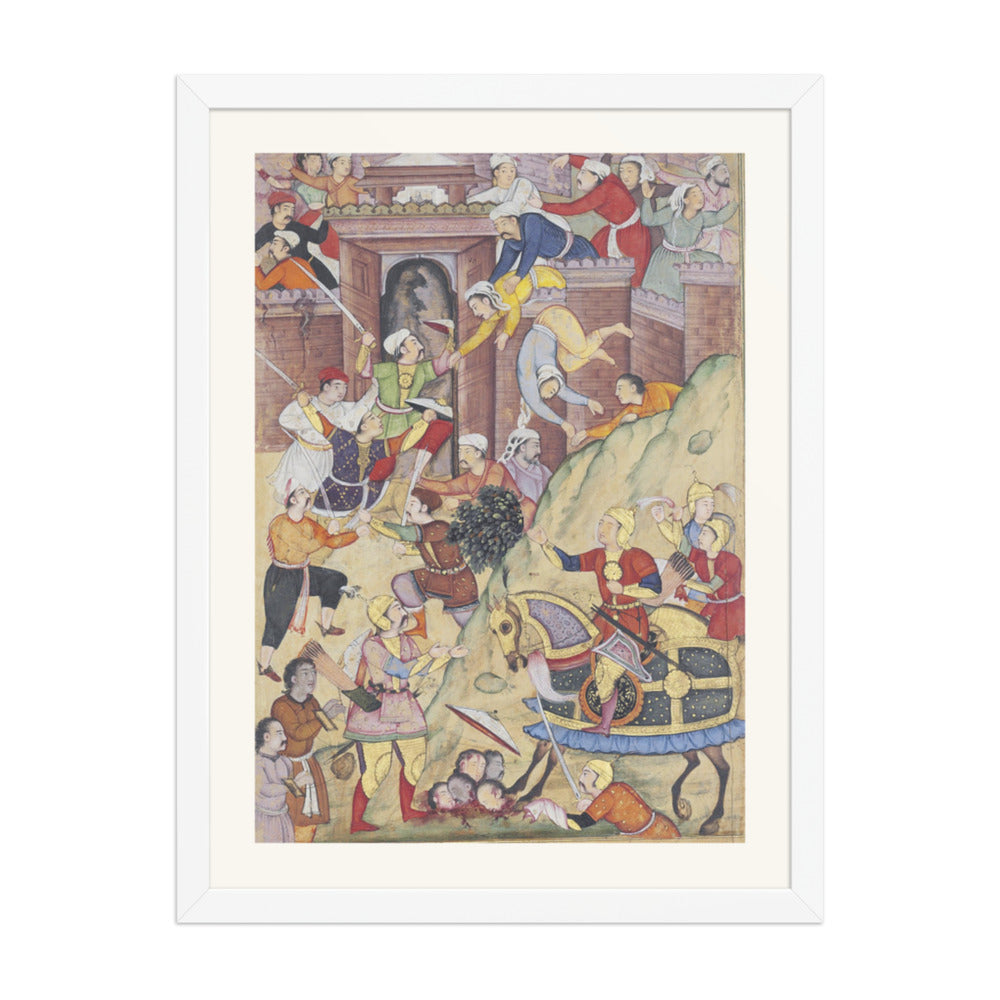 Timur's Army Attacks the Fortress of Herat | Restored Mughal Wall Art — view 5