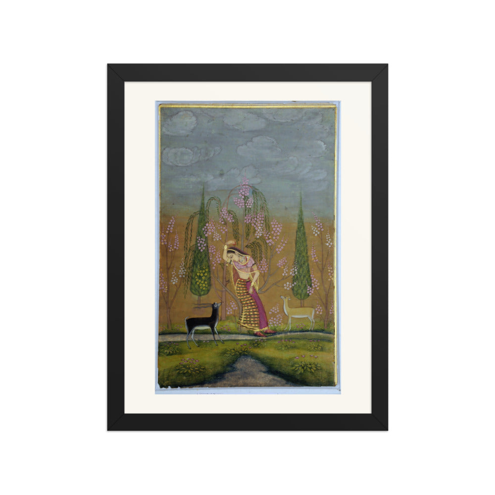 Todi Ragini — Ragamala Painting | Restored Mughal Wall Art — view 2