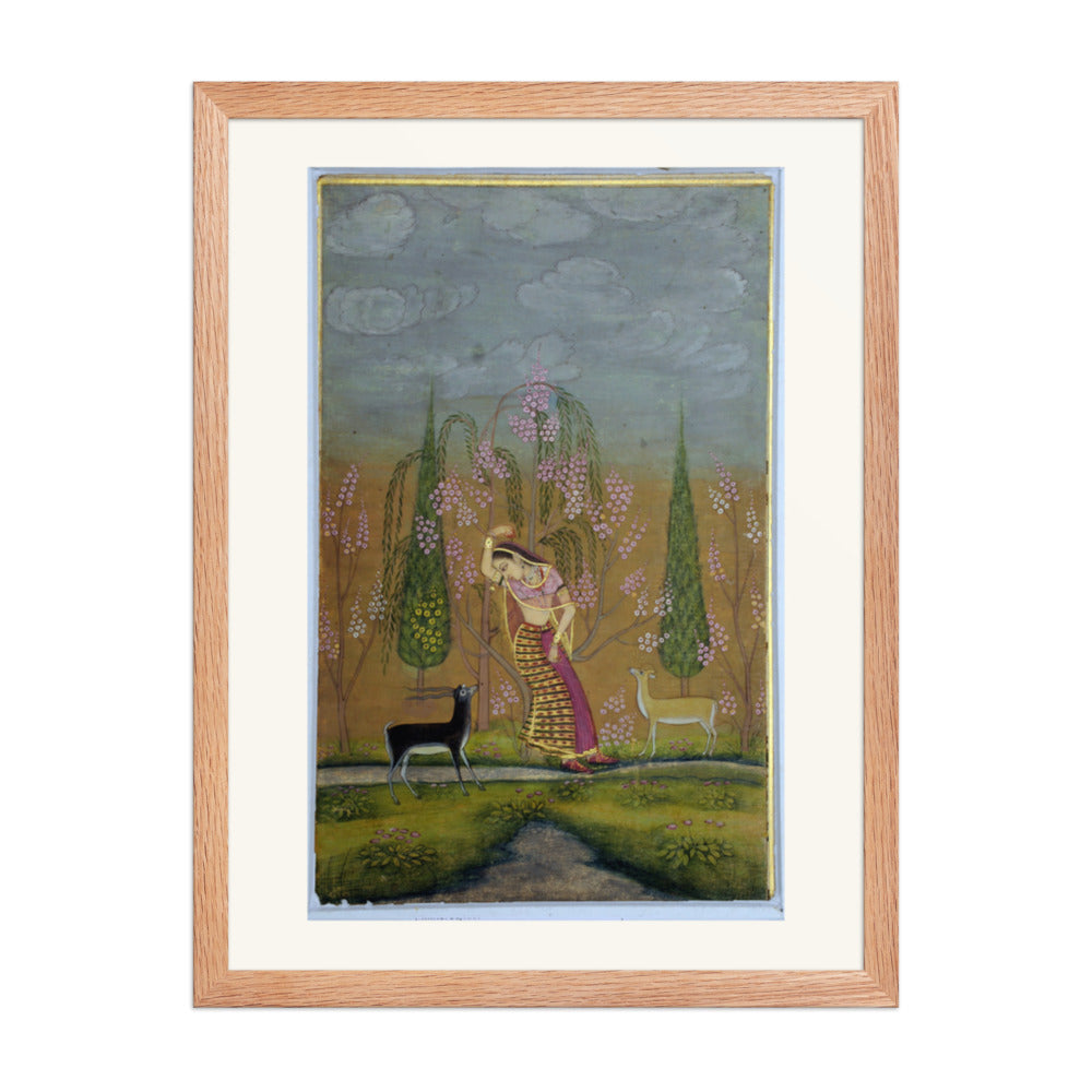 Todi Ragini — Ragamala Painting | Restored Mughal Wall Art — view 3