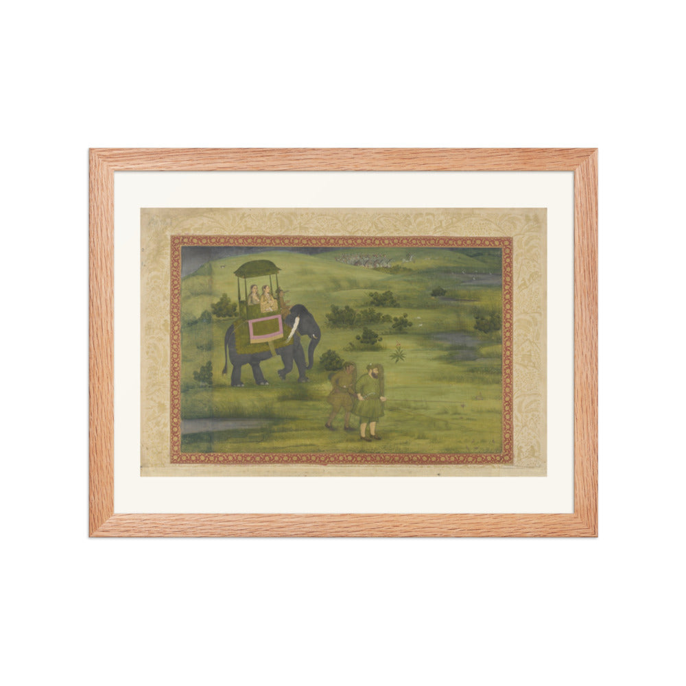 Two Princesses Hunting Game Birds — St. Petersburg Album | Restored Mughal Wall Art — view 4