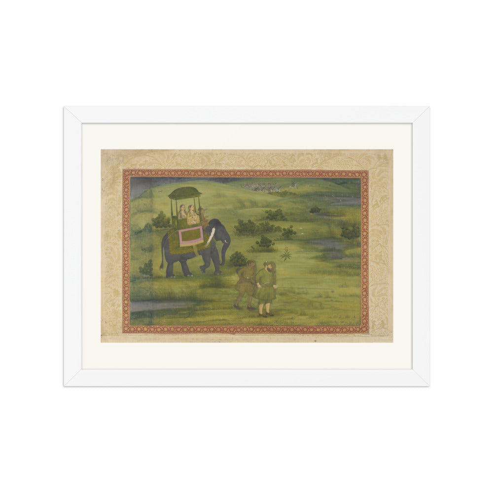 Two Princesses Hunting Game Birds — St. Petersburg Album | Restored Mughal Wall Art — view 6