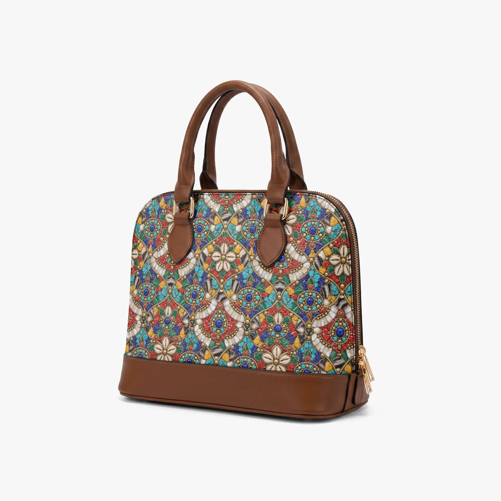 Stone Mosaic — Jewel Tones Dome Handbag — view 2