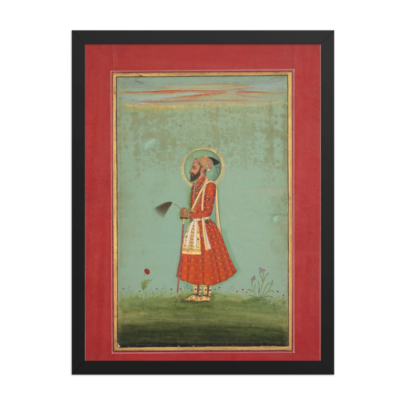 Aurangzeb — Restored Mughal Wall Art