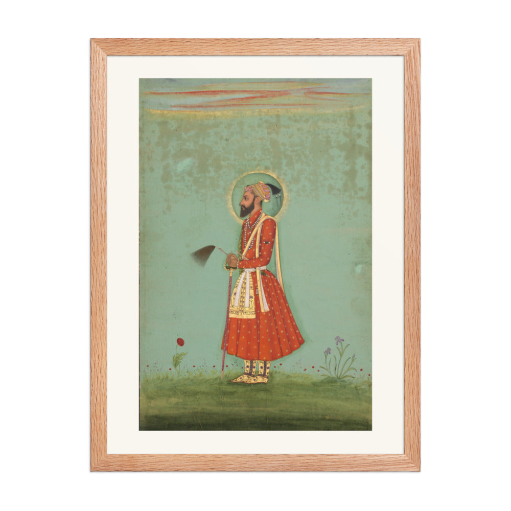 Aurangzeb — Restored Mughal Wall Art — view 3