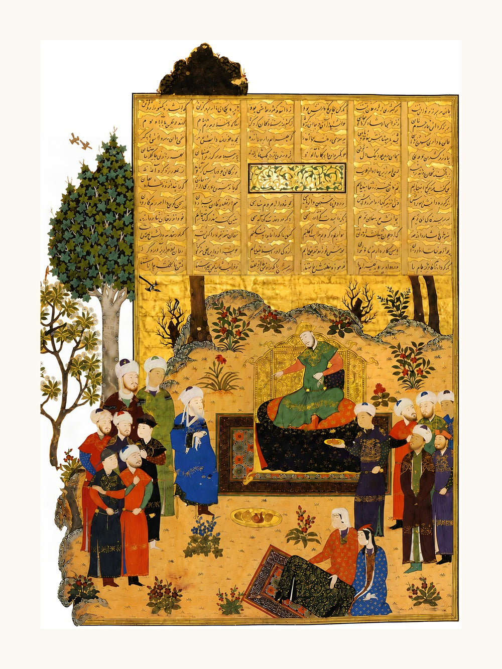 Nu’man at the Court of Yazdegerd | Restored Persian Miniature — view 11