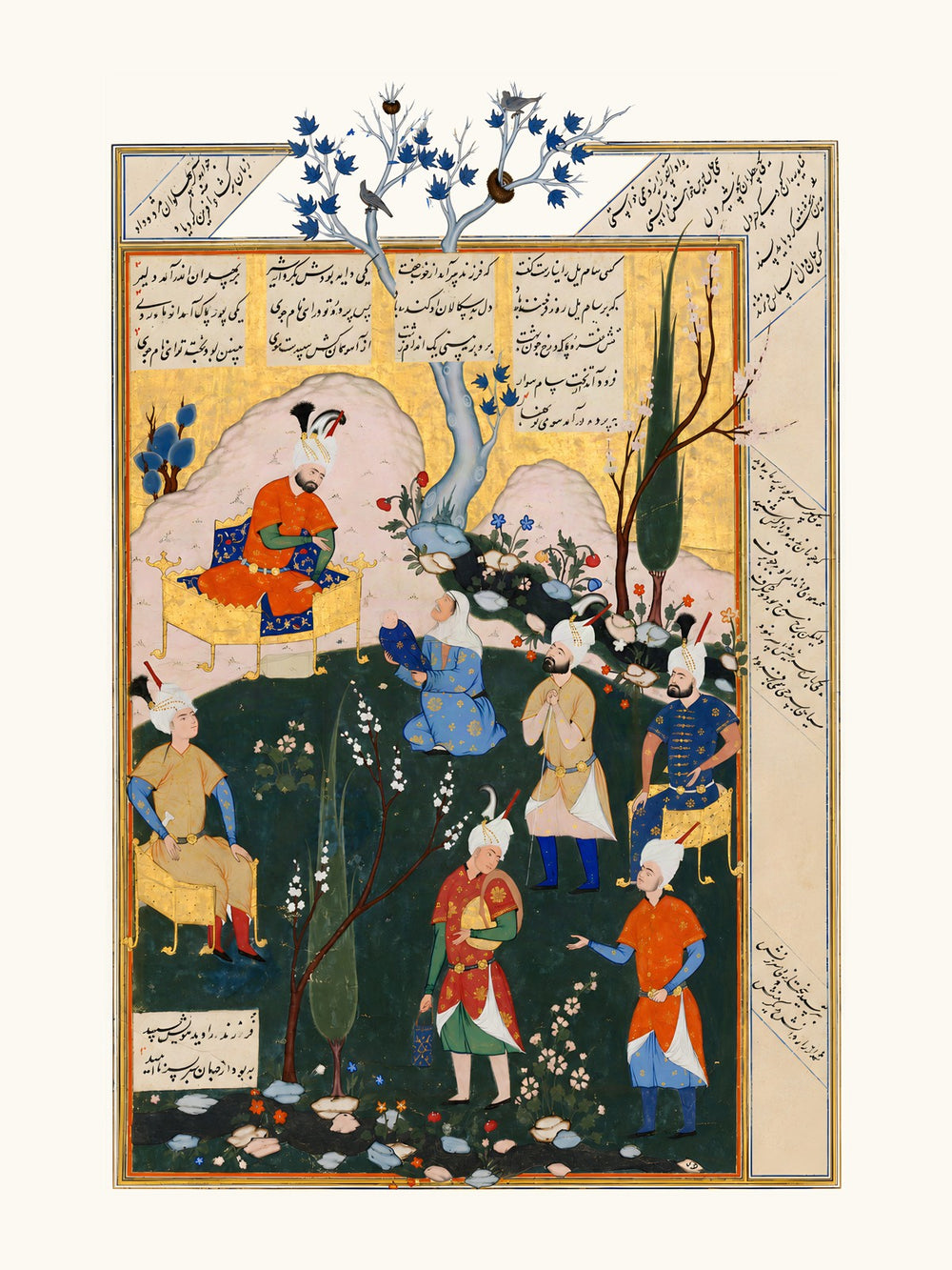 The Birth of Zal — Shahnama, 1576 | Restored Persian Wall Art — view 10