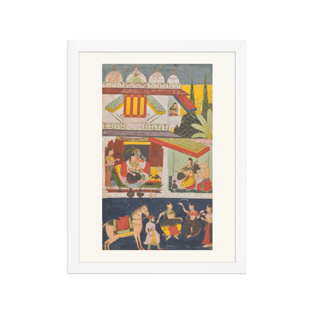 Shri Raga, from a Ragamala — Restored Rajput Wall Art — view 6