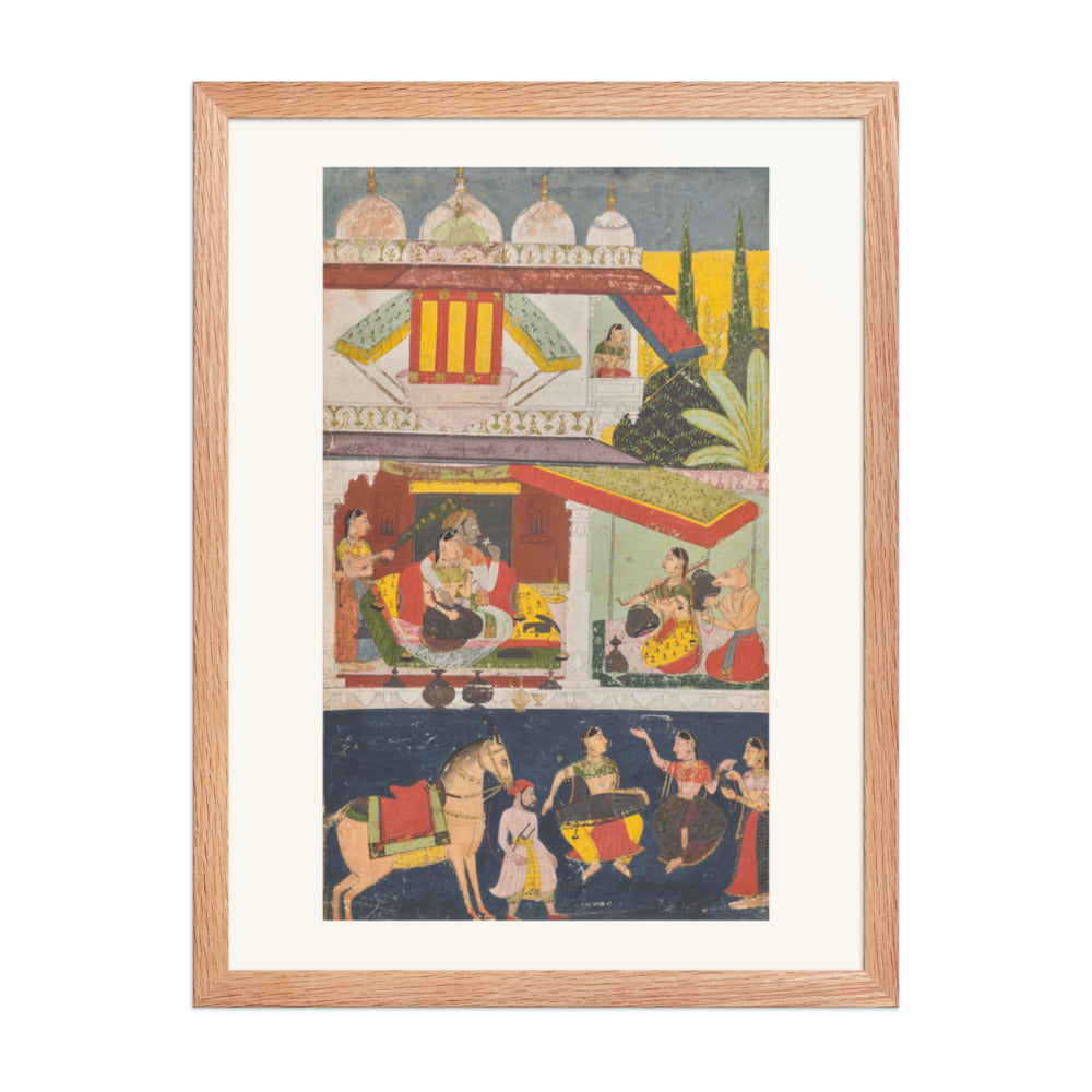 Shri Raga, from a Ragamala — Restored Rajput Wall Art — view 3