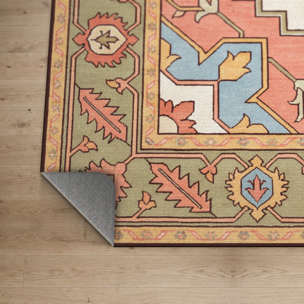 Tabriz Dawn — Heriz Medallion Persian Area Rug — view 4