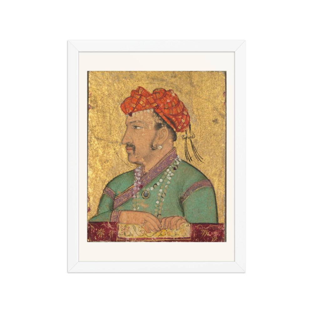 Portrait Jewel of Emperor Jahangir — Restored Mughal Wall Art — view 6