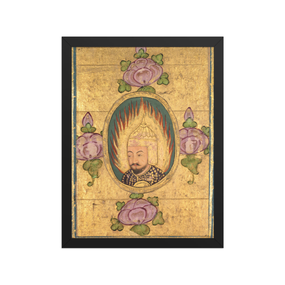Babar(?) — Restored Mughal Wall Art — view 2