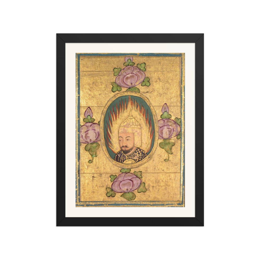 Babar(?) — Restored Mughal Wall Art — view 2