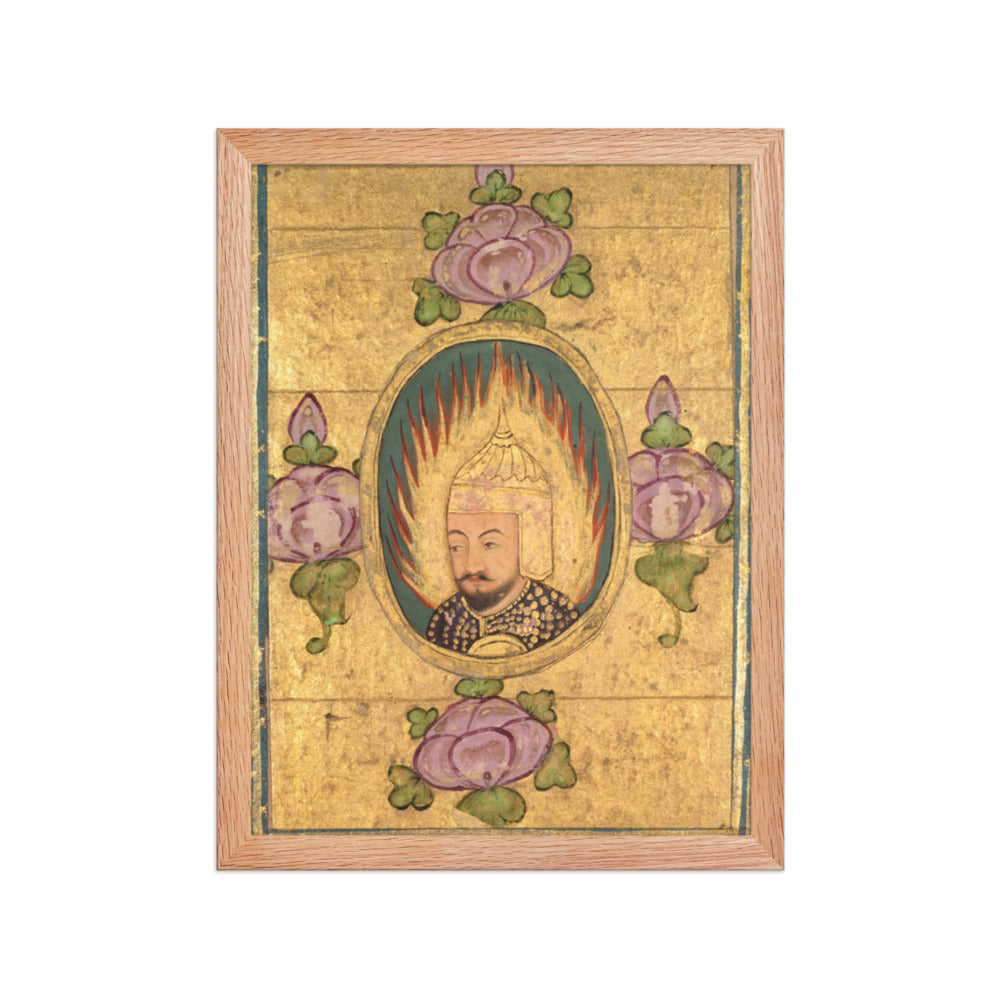 Babar(?) — Restored Mughal Wall Art — view 4