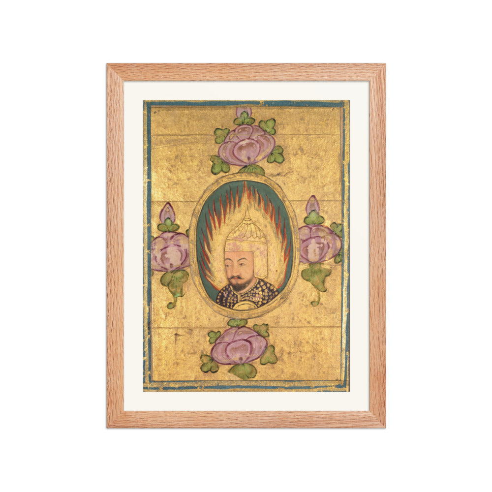 Babar(?) — Restored Mughal Wall Art — view 4
