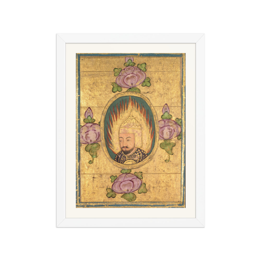 Babar(?) — Restored Mughal Wall Art — view 6