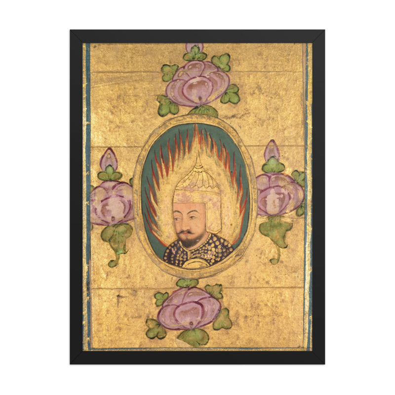 Babar(?) — Restored Mughal Wall Art