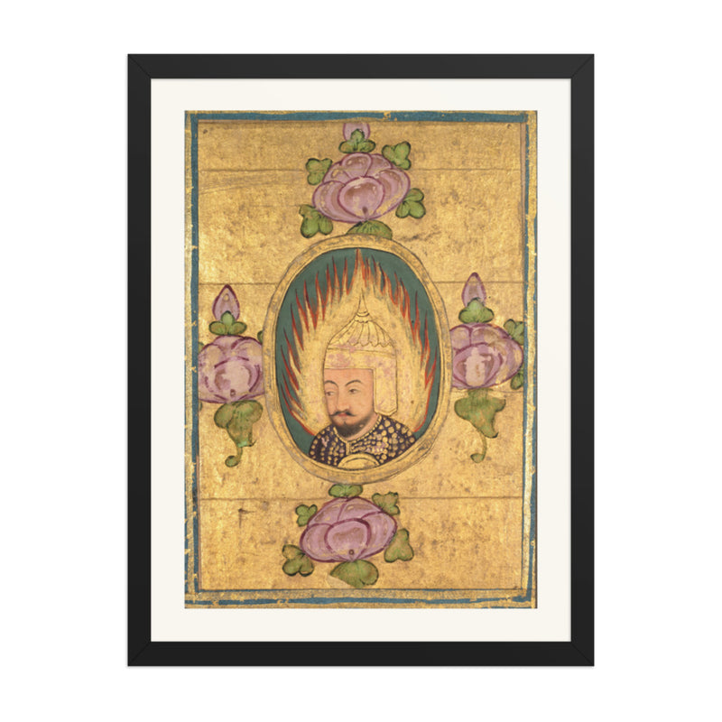 Babar(?) — Restored Mughal Wall Art